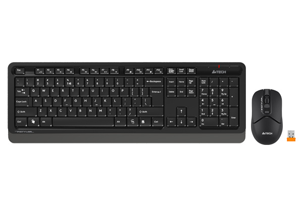 A4TECH FG1012S Wireless Keyboard & Mouse Combo | 2.4G Padless Ergonomic Set