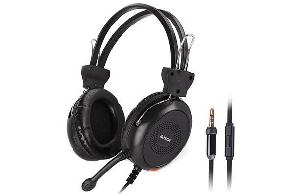A4Tech HS-30i Stereo Headset | 40mm Speaker | Dual 3.5mm Jack | Noise-Canceling Mic