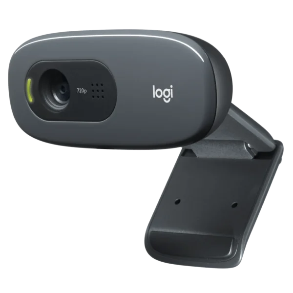 Logitech C270 HD Webcam | 720p Video Calling with Built-In Mic | Universal Clip Mount | USB Plug & Play