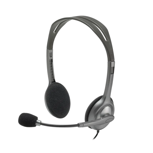 Logitech H110 Stereo Headset | Wired Headphones with Noise-Reducing Microphone and 3.5mm Audio Jack