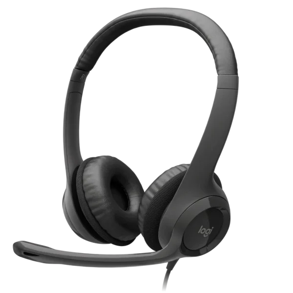 Logitech H390 USB Headphones | Wired Stereo Headset with Noise-Cancelling Mic