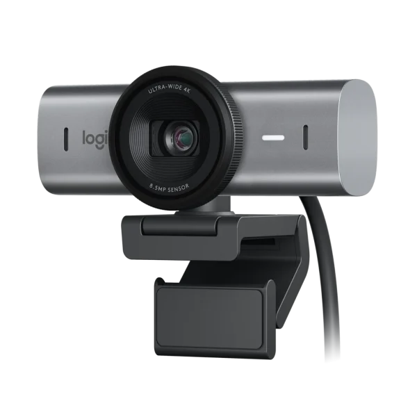 Logitech MX Brio 4K Ultra HD Webcam | Sony STARVIS Sensor | AI Auto Enhancement | Dual Mics | USB-C | Privacy Shutter