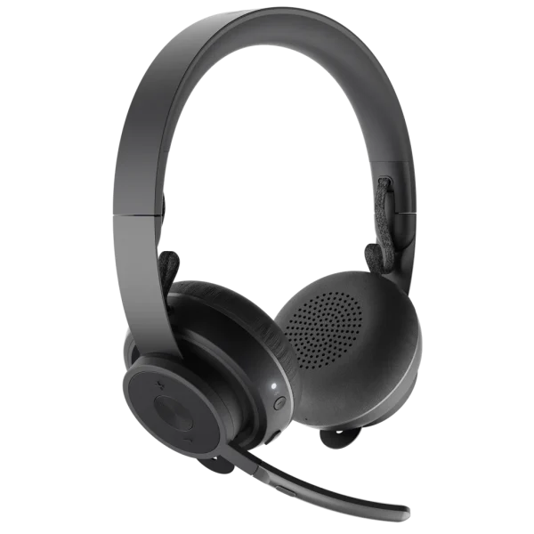 Logitech ZONE Wireless Bluetooth Headset | USB-C/USB-A | Qi Charging | Noise-Canceling, Dual MEMS Mic | UC Certified