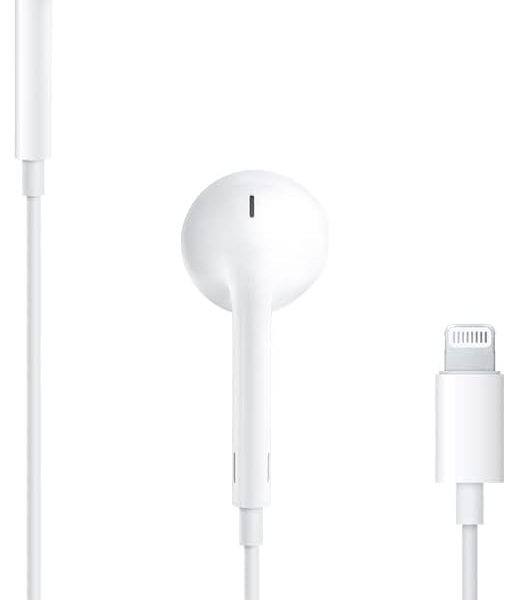 Apple EarPods with Lightning Connector (MWTY3) – Wired Earphones with Mic for iPhone